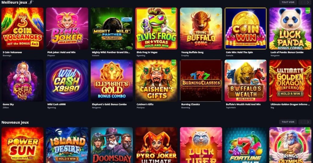 Lucky Elf Casino jeux